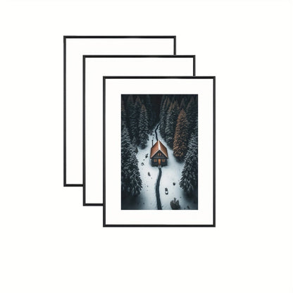 Classic 3 Piece Picture Frame Black Set