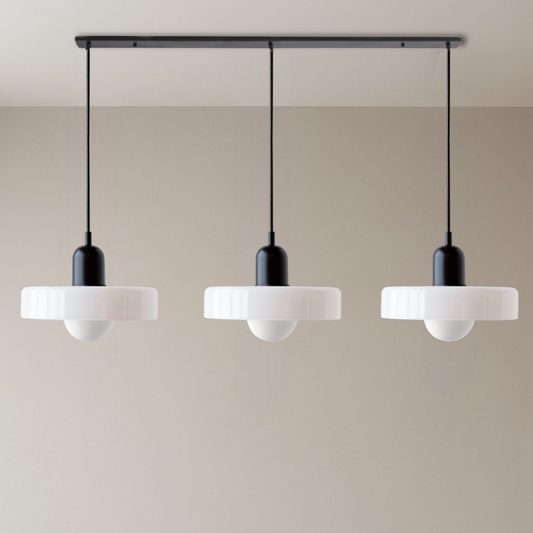 Colorful Glass 3-Light Pendant Lamp for Home Decor - Fesara
