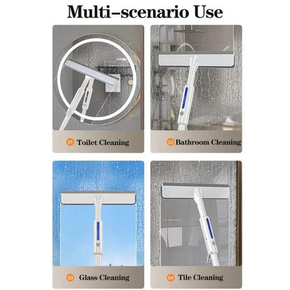 Practical 3-in-1 Glass Cleaner with Extendable Handle
