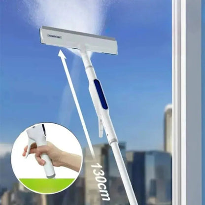 Practical 3-in-1 Glass Cleaner with Extendable Handle