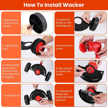 Portable 3-in-1 Cordless Lawn Mower with Adjustable Handle