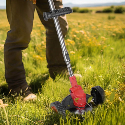 Portable 3-in-1 Cordless Lawn Mower with Adjustable Handle