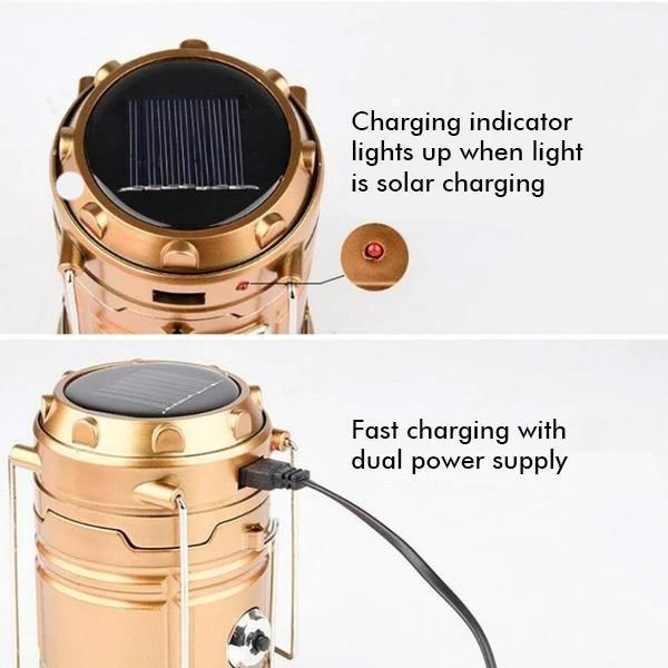 Portable LED Solar Powered Camp Light