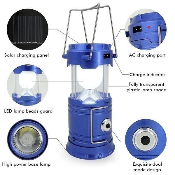 Portable LED Solar Powered Camp Light