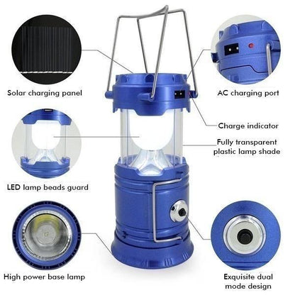 Portable LED Solar Powered Camp Light
