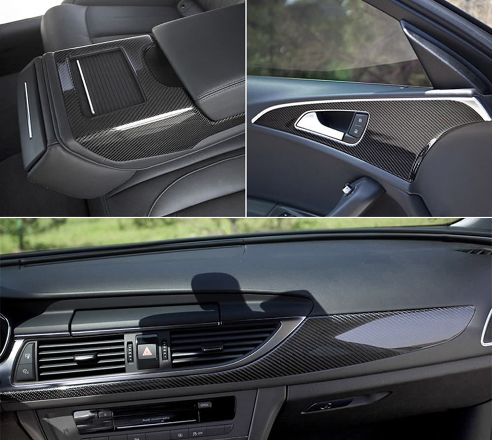 Wooden Pattern Auto Interior Decals
