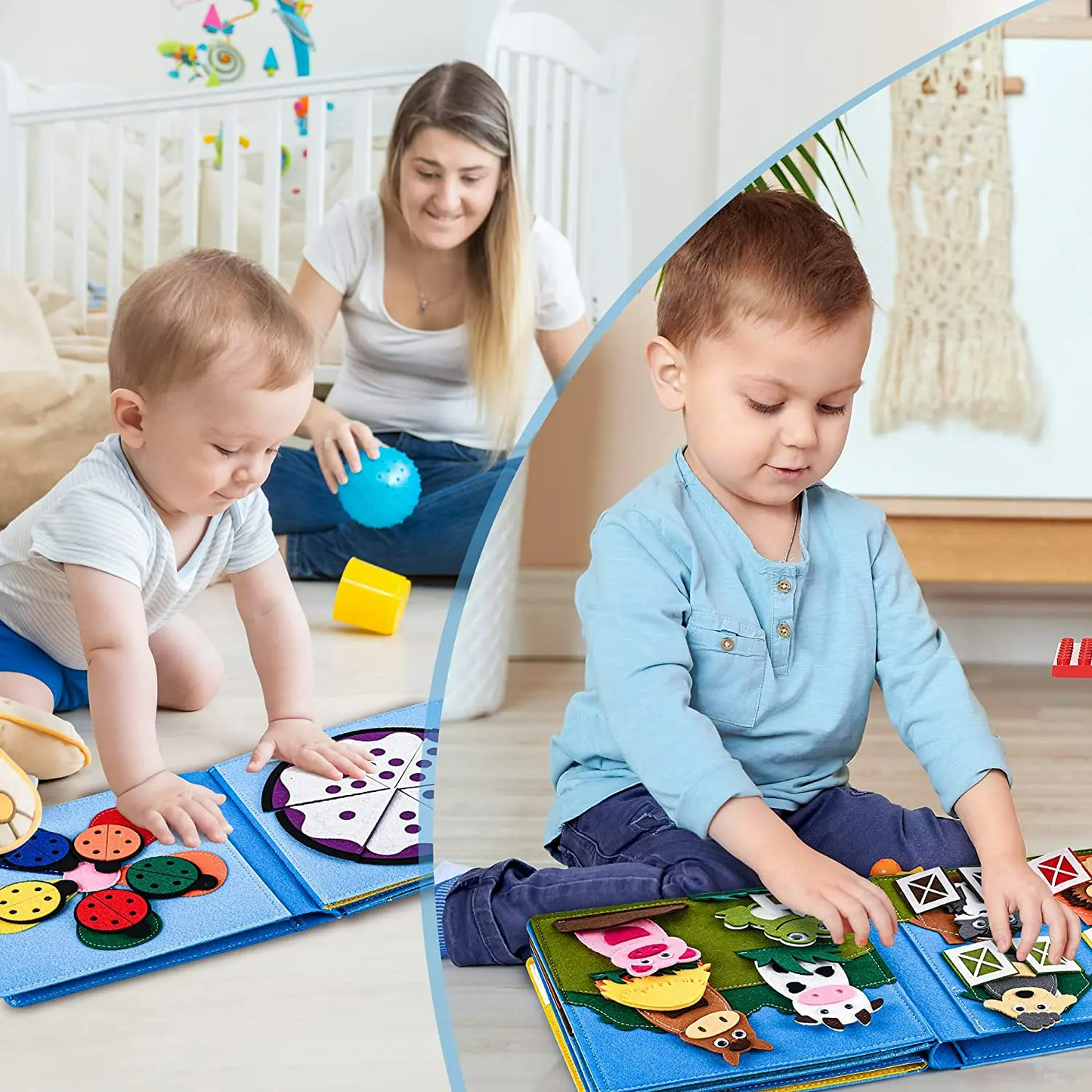 Interactive Learning Felt Book for Kids