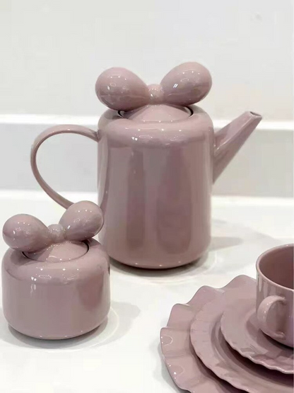 Elegant Floral Porcelain Tea Pot