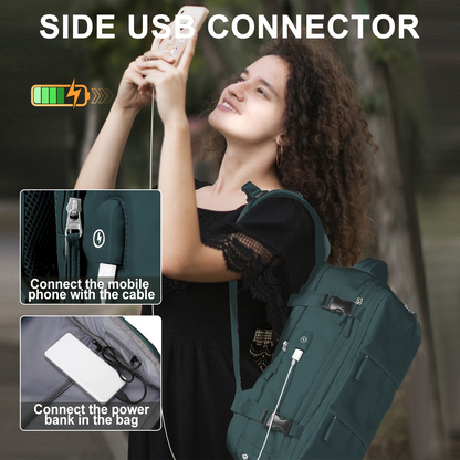 Practical Travel Backpack with USB Charger Port