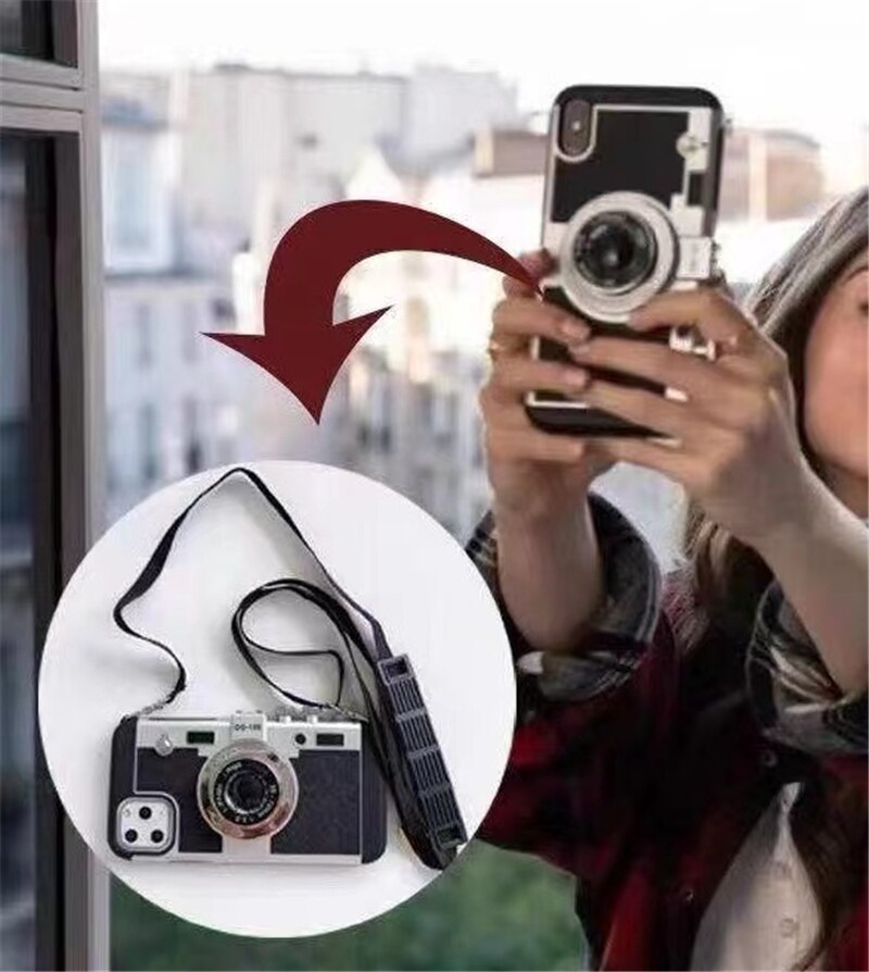 Vintage Style 3D Camera Phone Cover
