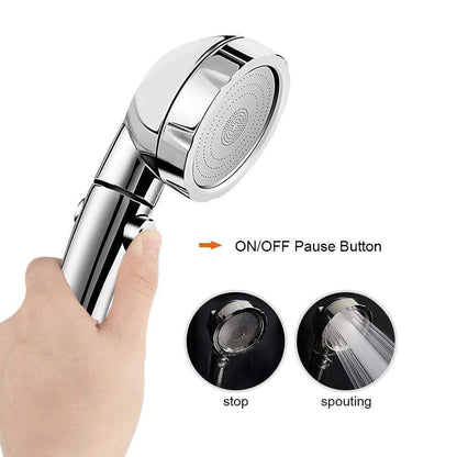 Powerful 3 Mode Shower Head with Boost Function