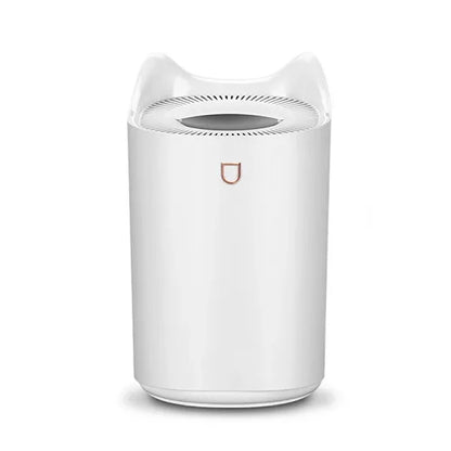 Compact Cool Mist Air Purifier White LED Humidifier
