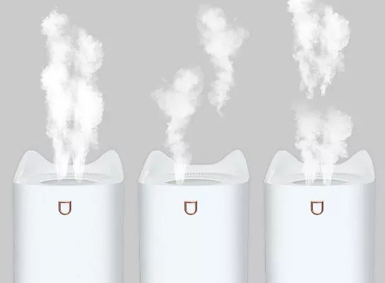 Compact Cool Mist Air Purifier White LED Humidifier