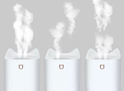 Compact Cool Mist Air Purifier White LED Humidifier