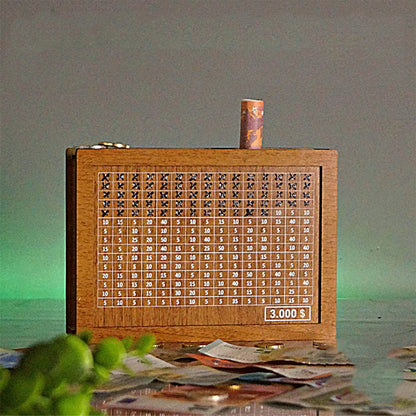 Classic Wooden Coin Bank Counter