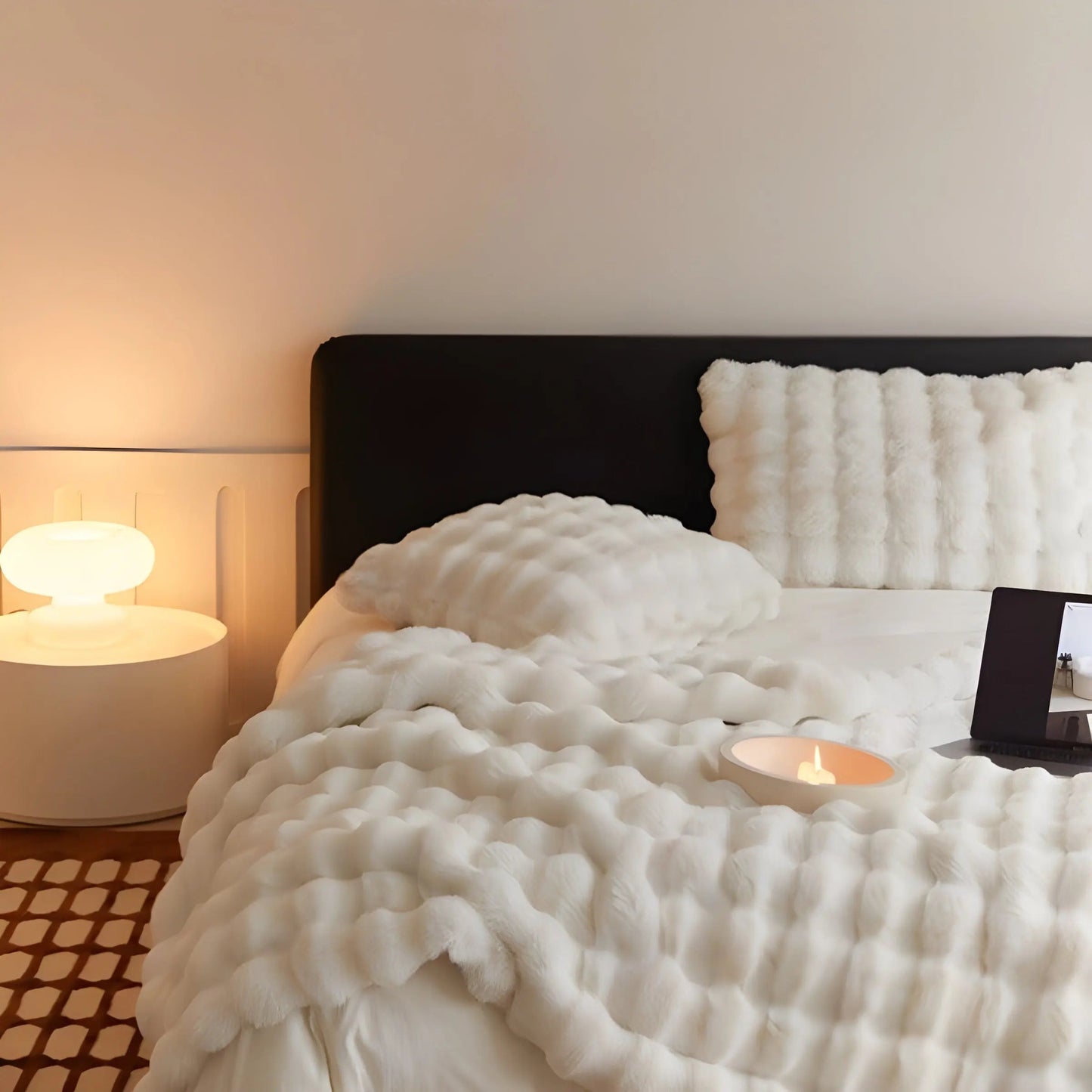 Plush Soft Fuzzy Throw Blanket for Cozy Comfort