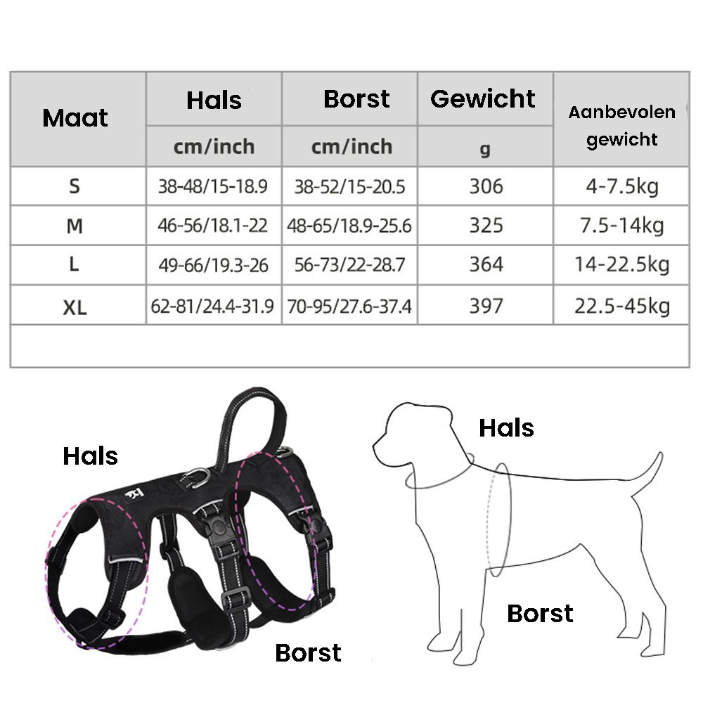 Safe No Pull Dog Harness with Reflective Strap