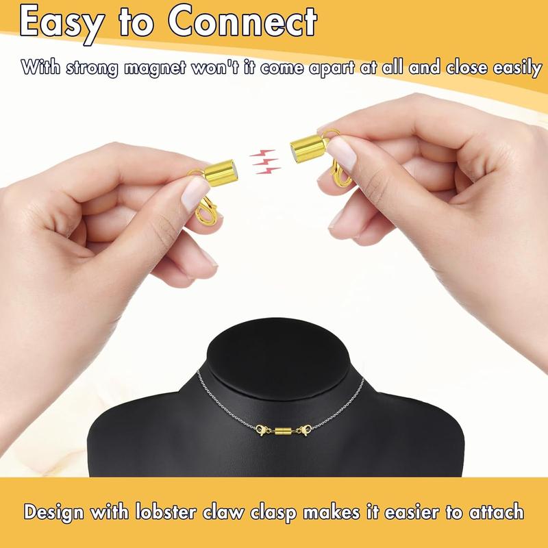 Adjustable Magnetic Jewelry Extender Clasps