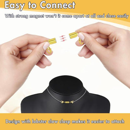 Adjustable Magnetic Jewelry Extender Clasps