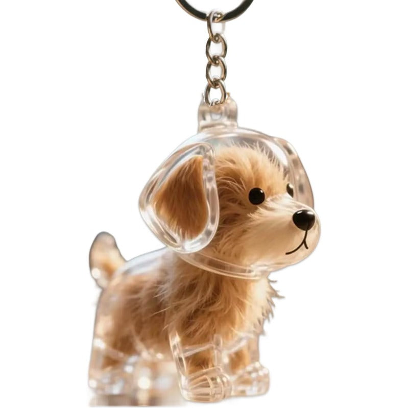 Personalized Pet Hair Memorial Keychain