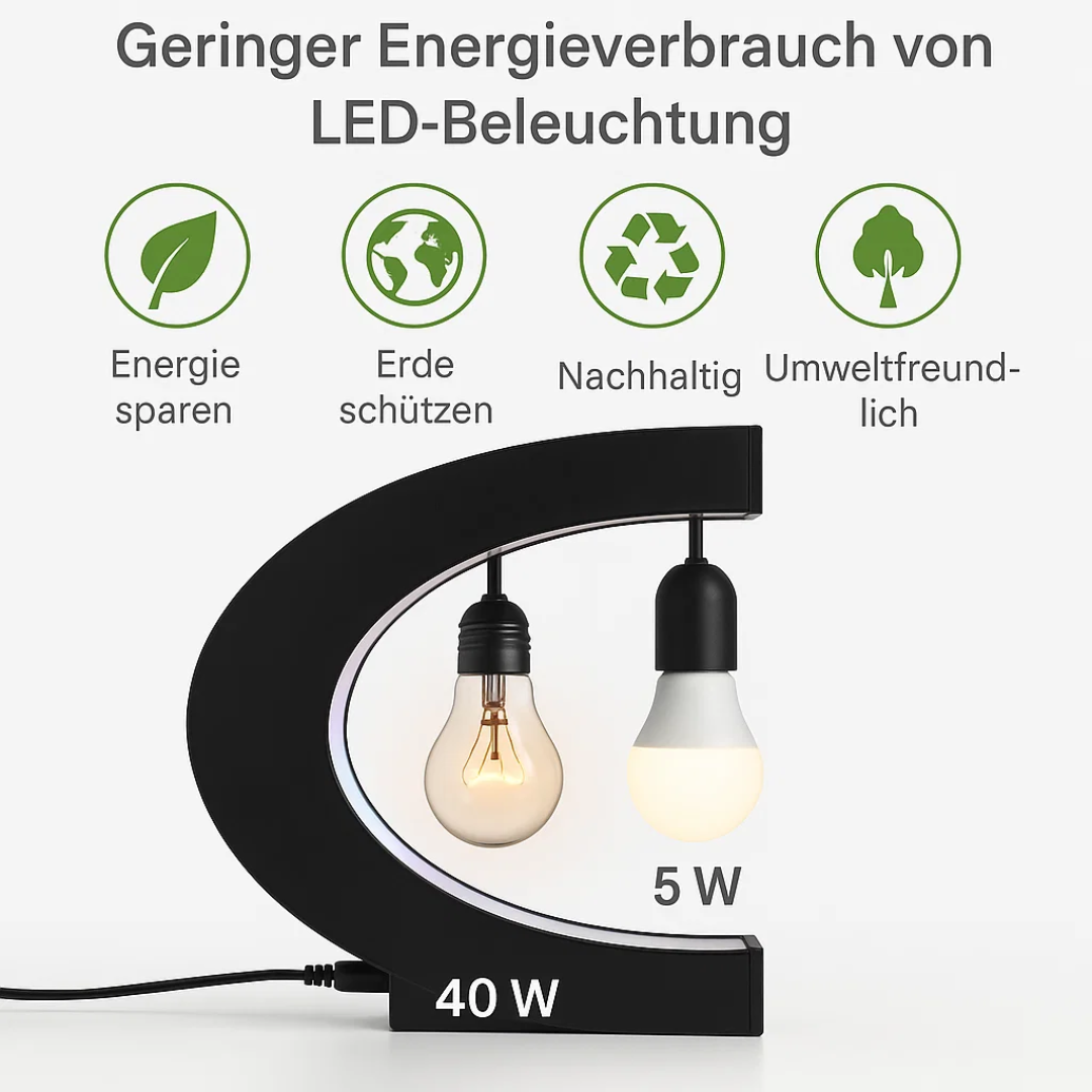 Modern LED Floating Globe Light Lamp