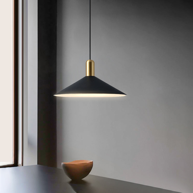 Contemporary Sleek Cone LED Hanging Light - Fesara