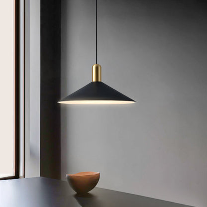 Contemporary Sleek Cone LED Hanging Light - Fesara