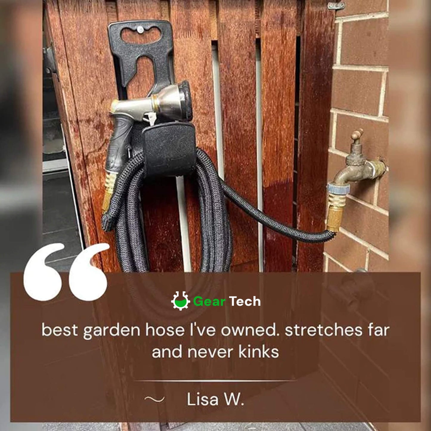 Flexible Water Hose with 8 Spray Settings Durable & Kink Free