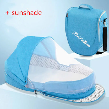 Portable Baby Travel Bed with Net and Carry Bag