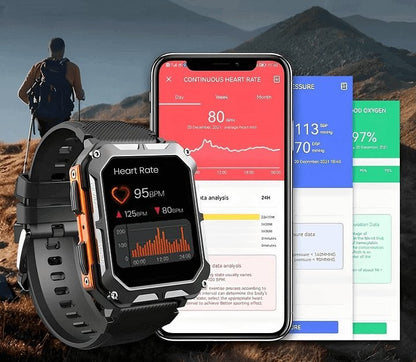 Tough Waterproof Smartwatch - Long Lasting and Versatile