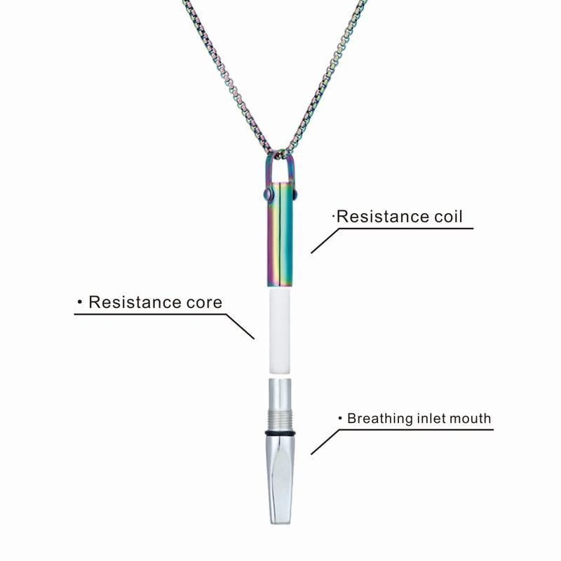 Metallic Airflow Training Necklace