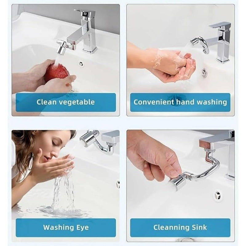 Flexible 360° Rotating Sink Faucet Extender