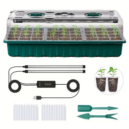 Indoor Herb Garden Starter Kit with LED Grow Light