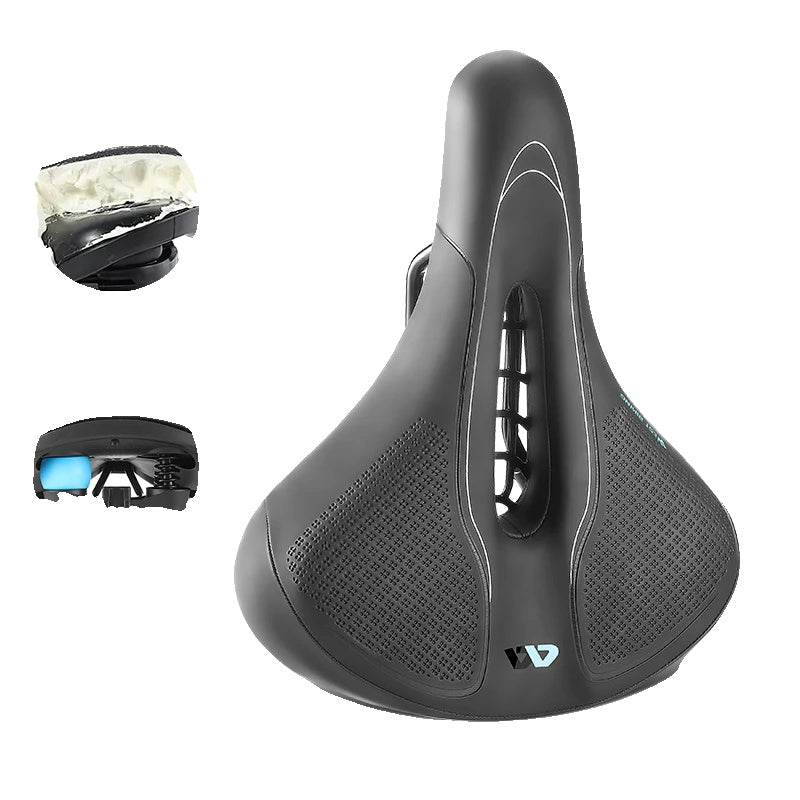 Variant image for Comfortable Shockproof Bicycle Saddle with Hollow Design – Non-Slip Cushion for MTB and Road Bike-5