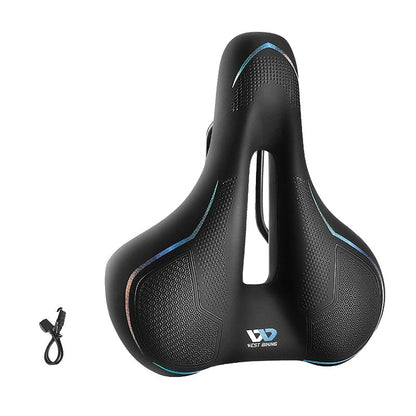 Variant image for Comfortable Shockproof Bicycle Saddle with Hollow Design – Non-Slip Cushion for MTB and Road Bike-10
