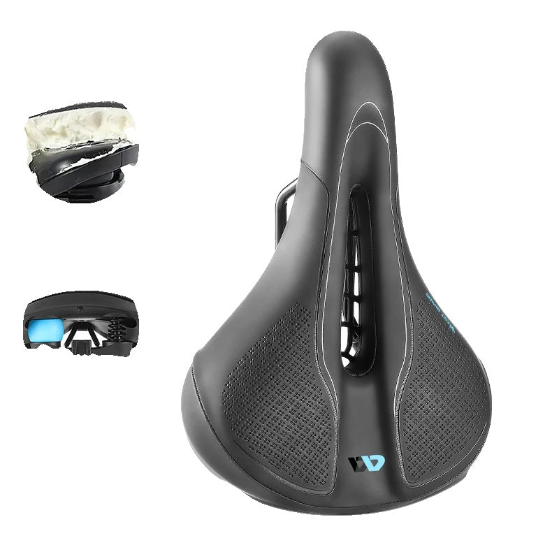 Variant image for Comfortable Shockproof Bicycle Saddle with Hollow Design – Non-Slip Cushion for MTB and Road Bike-7