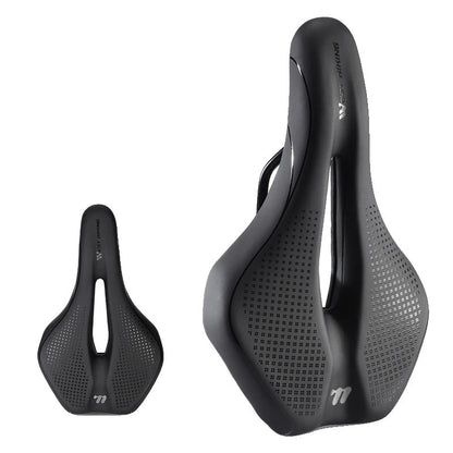 Variant image for Shockproof Bicycle Saddle - Comfortable Bike Seat with Non-Slip Leather Cushion for Mountain and Road Bikes-1