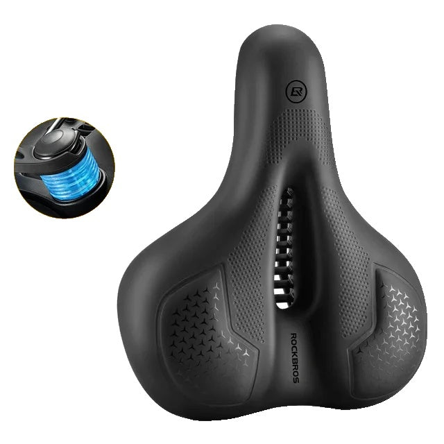 Variant image for Comfortable Bike Saddle with Shock Absorption and Breathable Design – Ergonomic Bicycle Seat with Thickened Silicone Cushion-2