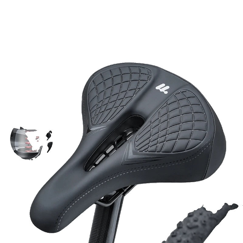 Soft Cushion Bicycle Seat with Ventilated Waterproof Cover - Fesara