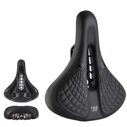 Variant image for Comfortable Shock-Absorbing Bicycle Saddle with Hollow Design, Waterproof Bike Seat for Enhanced Riding Experience-2