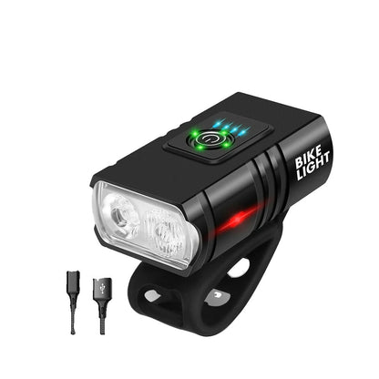 Bright LED Bike Light Set - Rechargeable Front & Rear Safety Lights - Fesara