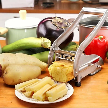 Easy Cut Stainless French Fry Slicer