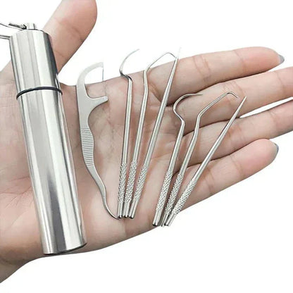 Eco Friendly Dental Care Kit with Durable Steel Tools - Fesara
