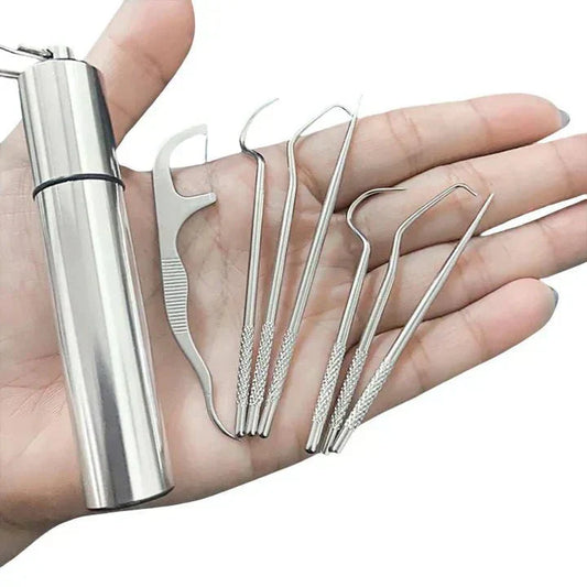 Eco Friendly Dental Care Kit with Durable Steel Tools - Fesara
