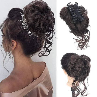 Fesara | Bouncy Bun Hair Extension - Easy Clip in Hairpiece