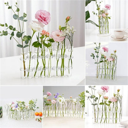 Beautiful Floral Glass Vase Set