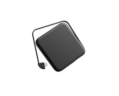 Compact Portable Solar Charger with Hidden Cable