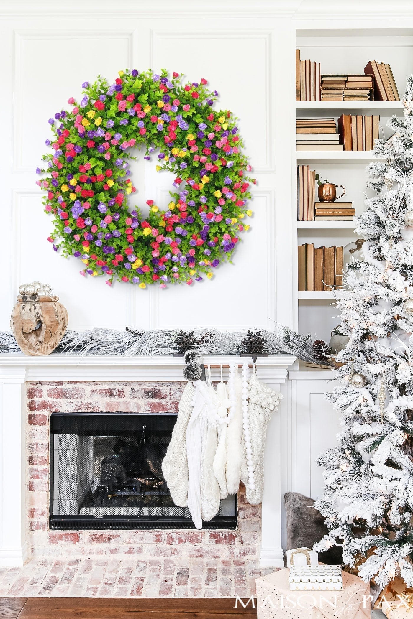 Beautiful Floral Wreath for Front Door