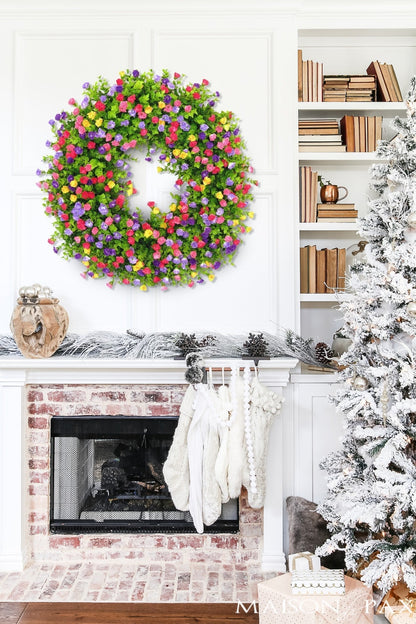 Beautiful Floral Wreath for Front Door