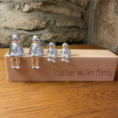 Lovely Family Figurine Sculpture